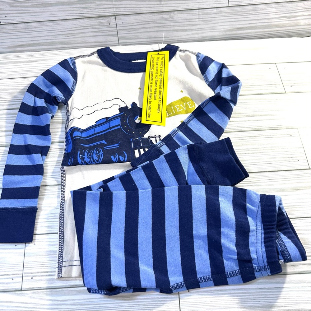 NWT Polar Express Hannah Andersson Organic Cotton Boys Girls Toddler 3